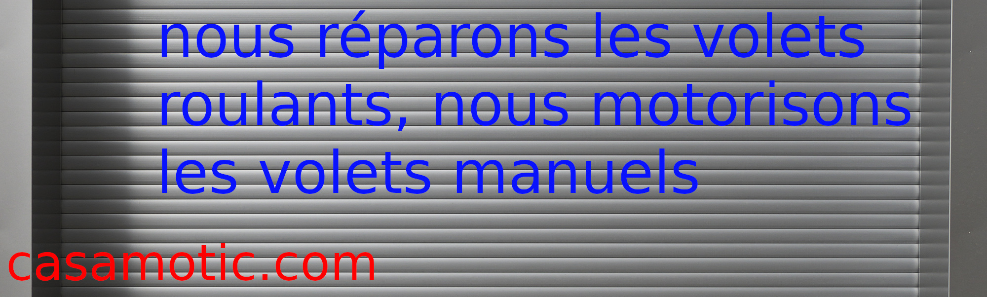 réparation volets roulants stores bannes